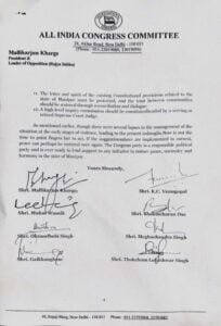 Congress memorandum to President Murmu